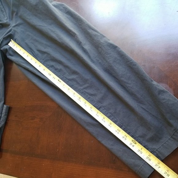 Eileen Fisher Pants Womens M black crop chino capri pockets Medium‎ - Picture 5 of 7